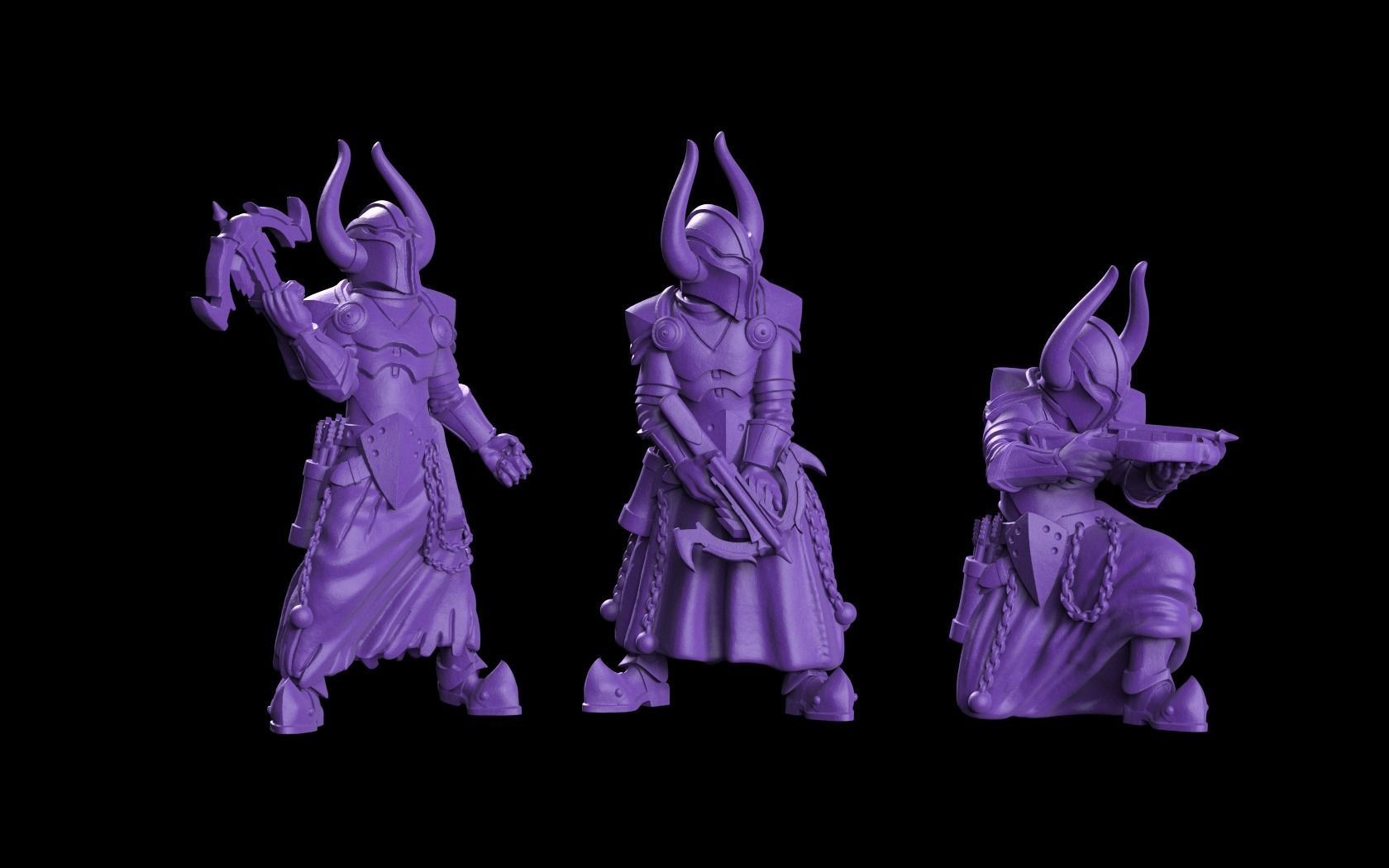 shooters chaos army 3D print model_4