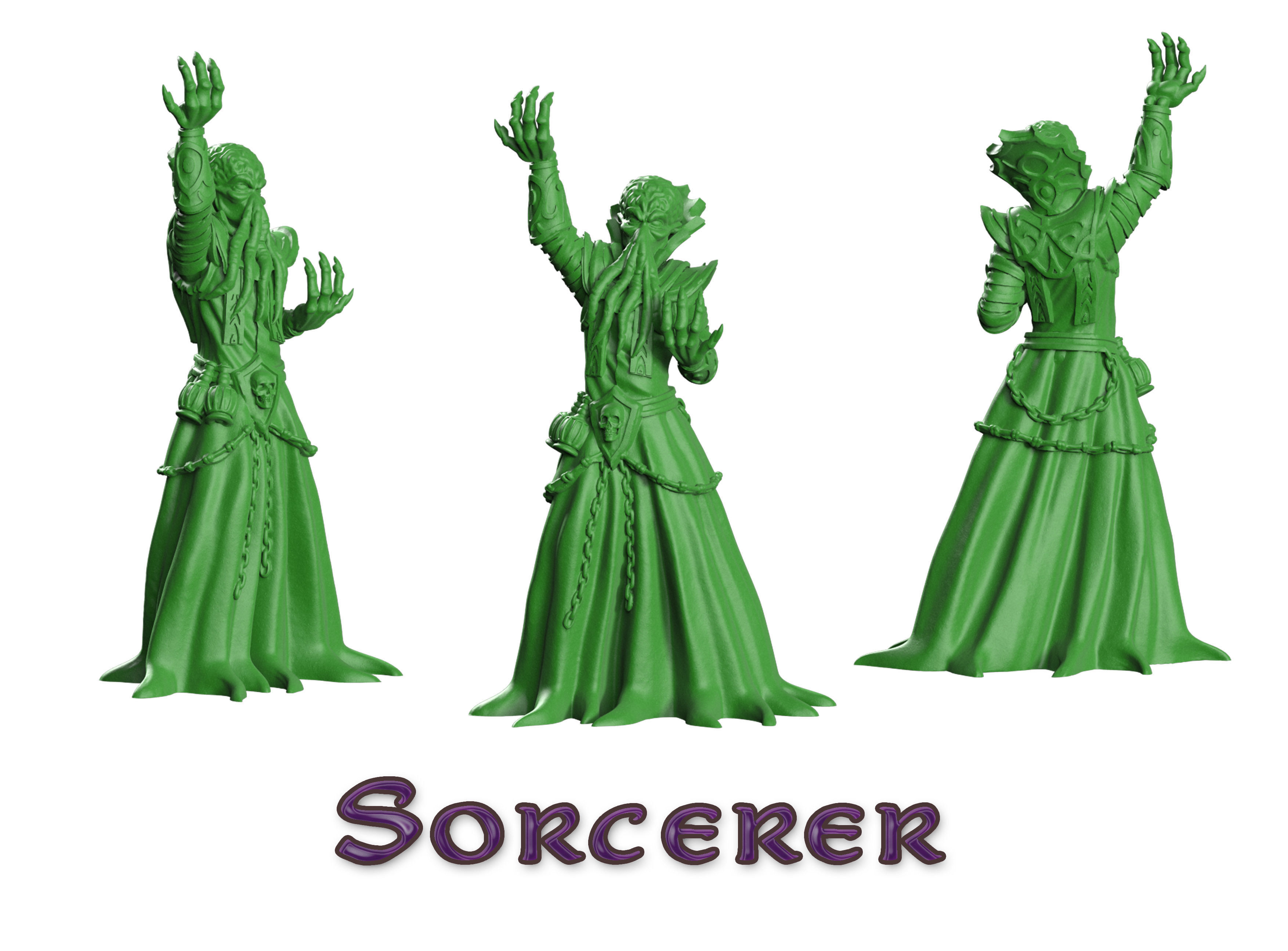 Chaos wizard 3D print model_3