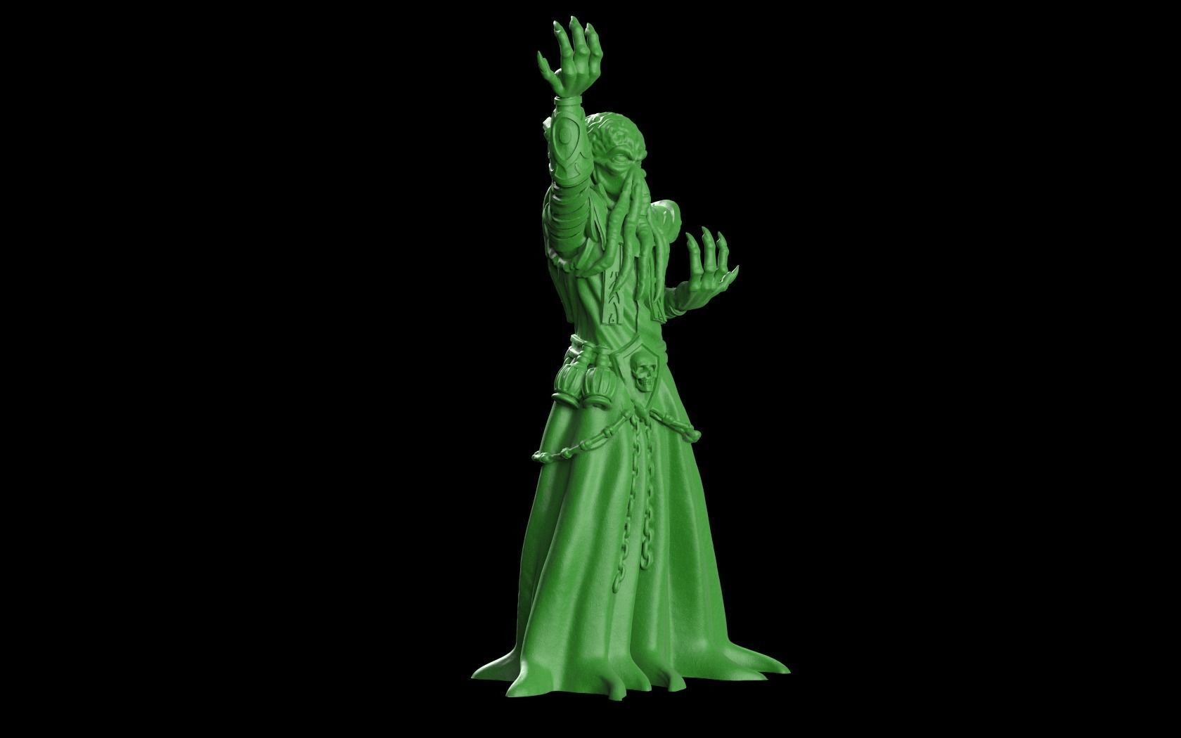 Chaos wizard 3D print model_1