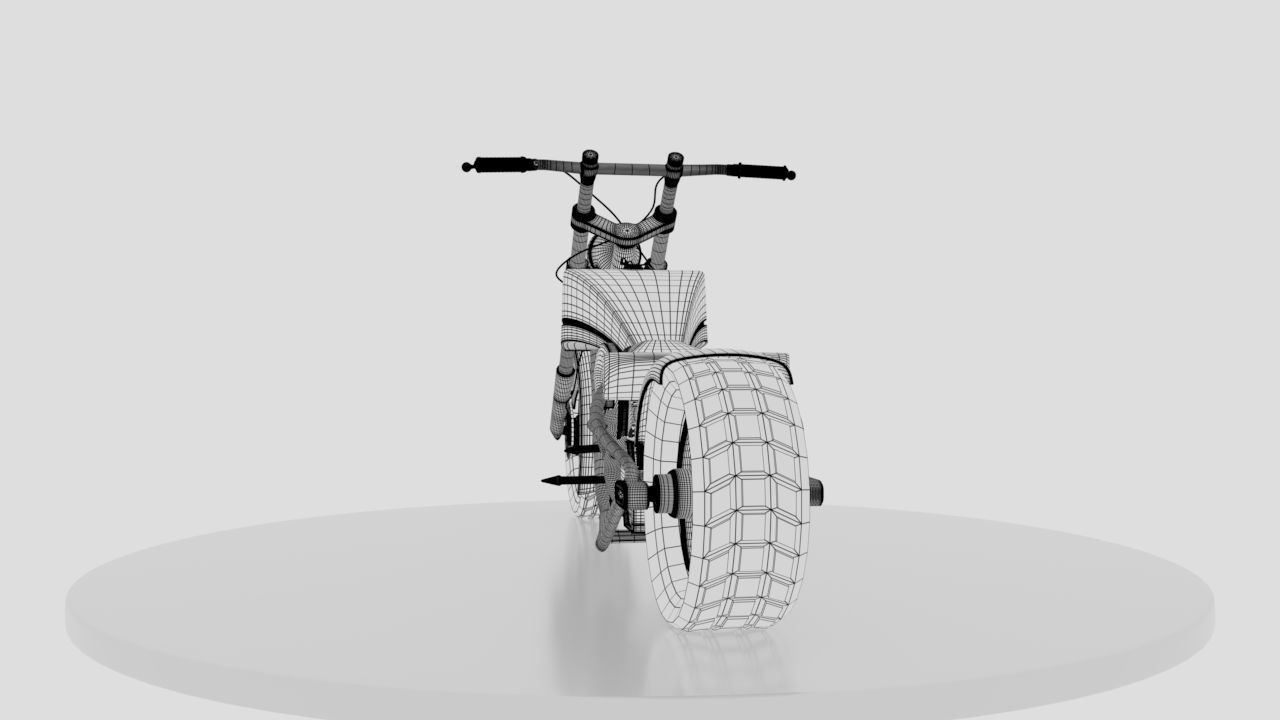 Chopper skull fire 3D model_17