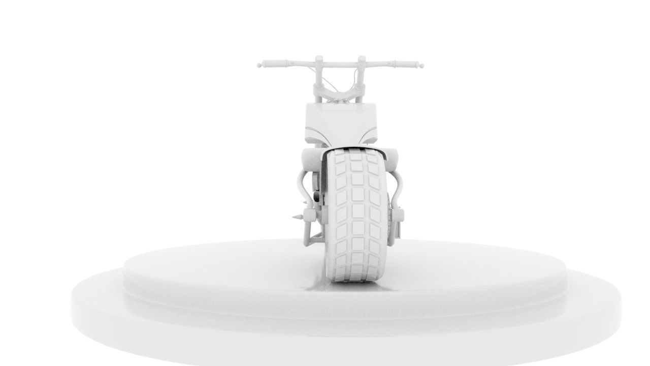 Chopper skull fire 3D model_16