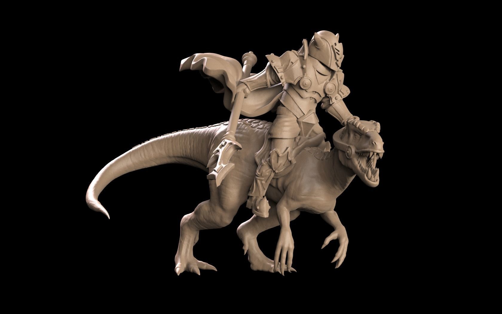 Raptor rider 3D print model_1