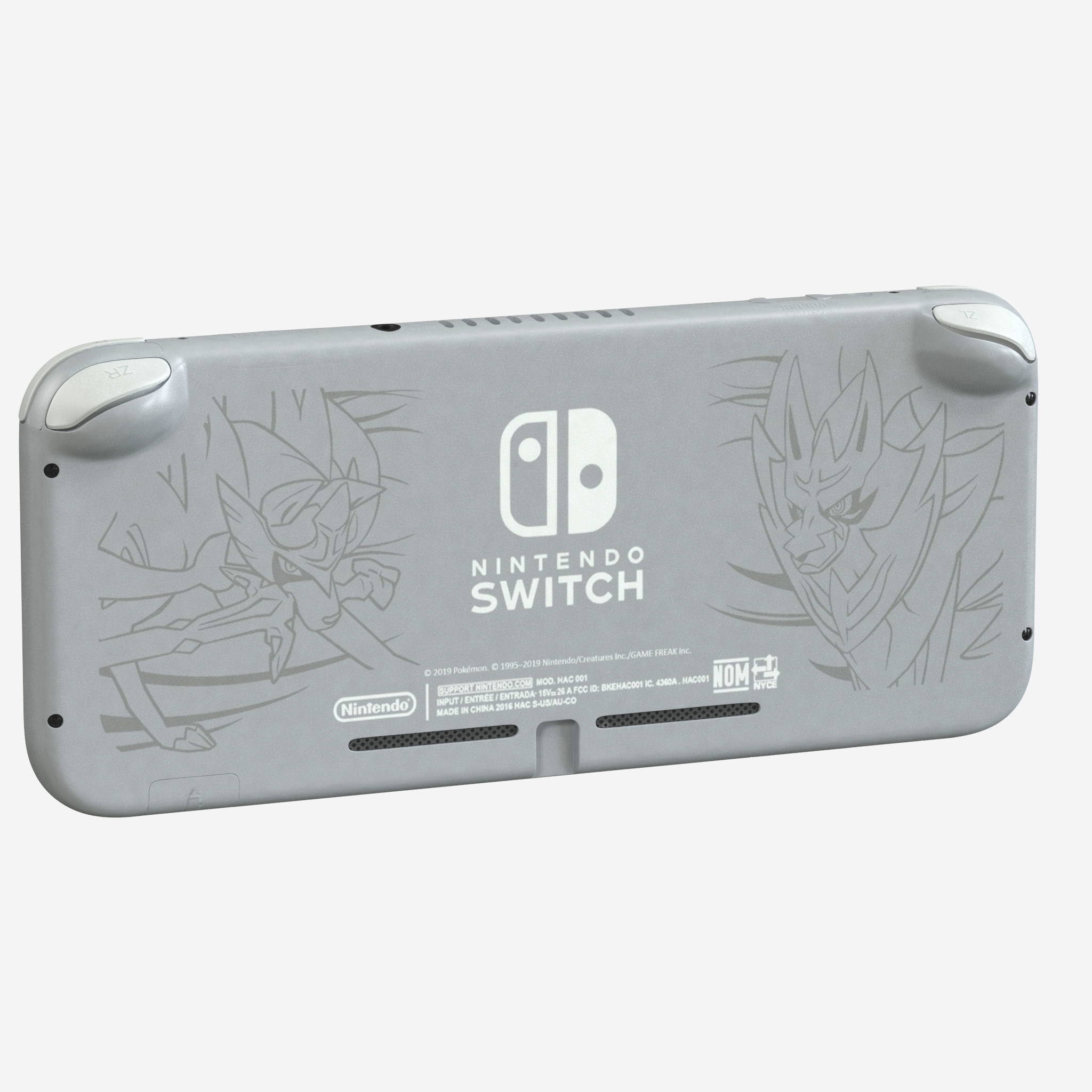 Nintendo Switch Lite Zacian and Zamazenta Edition 3D model_19