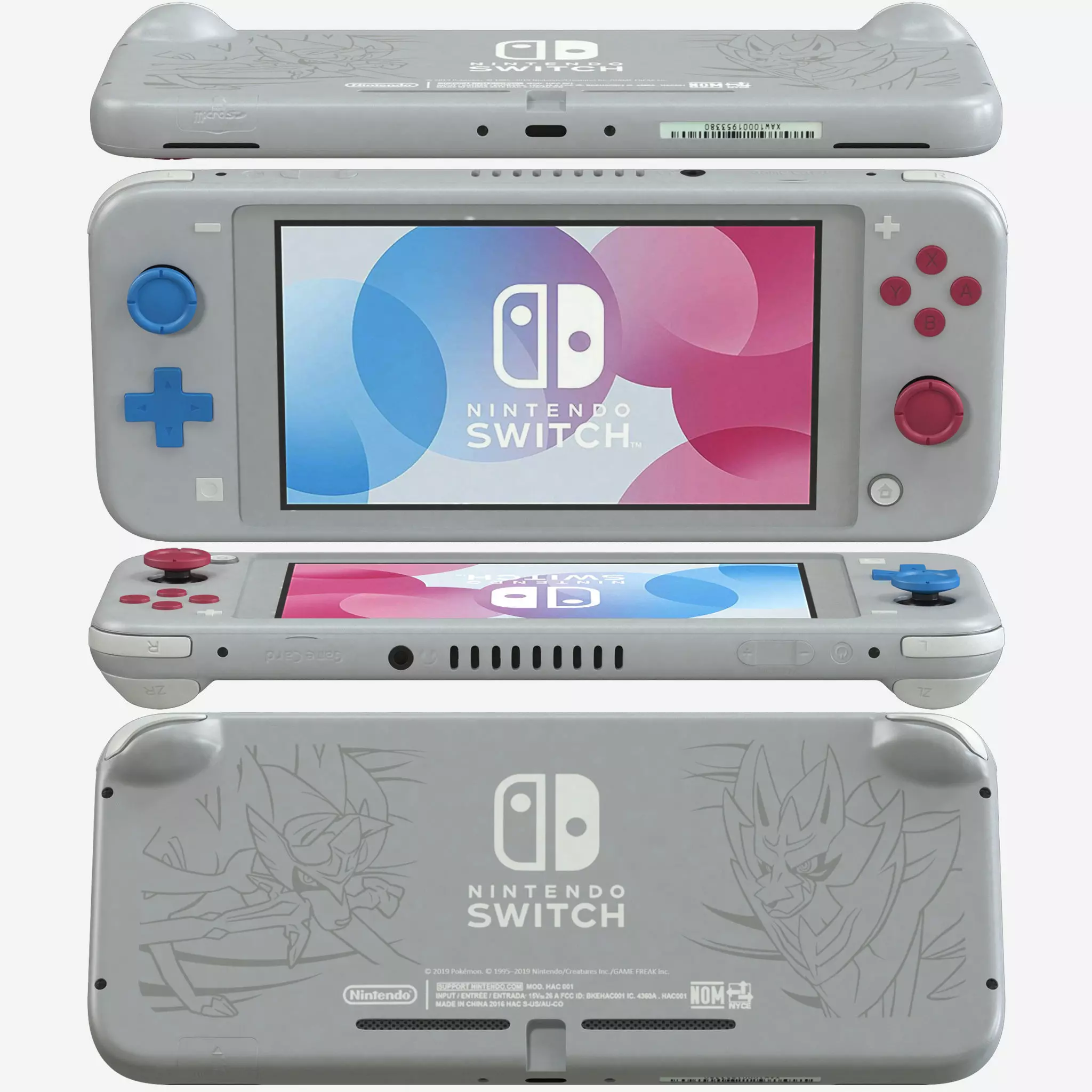 Nintendo Switch Lite Zacian and Zamazenta Edition 3D model_0