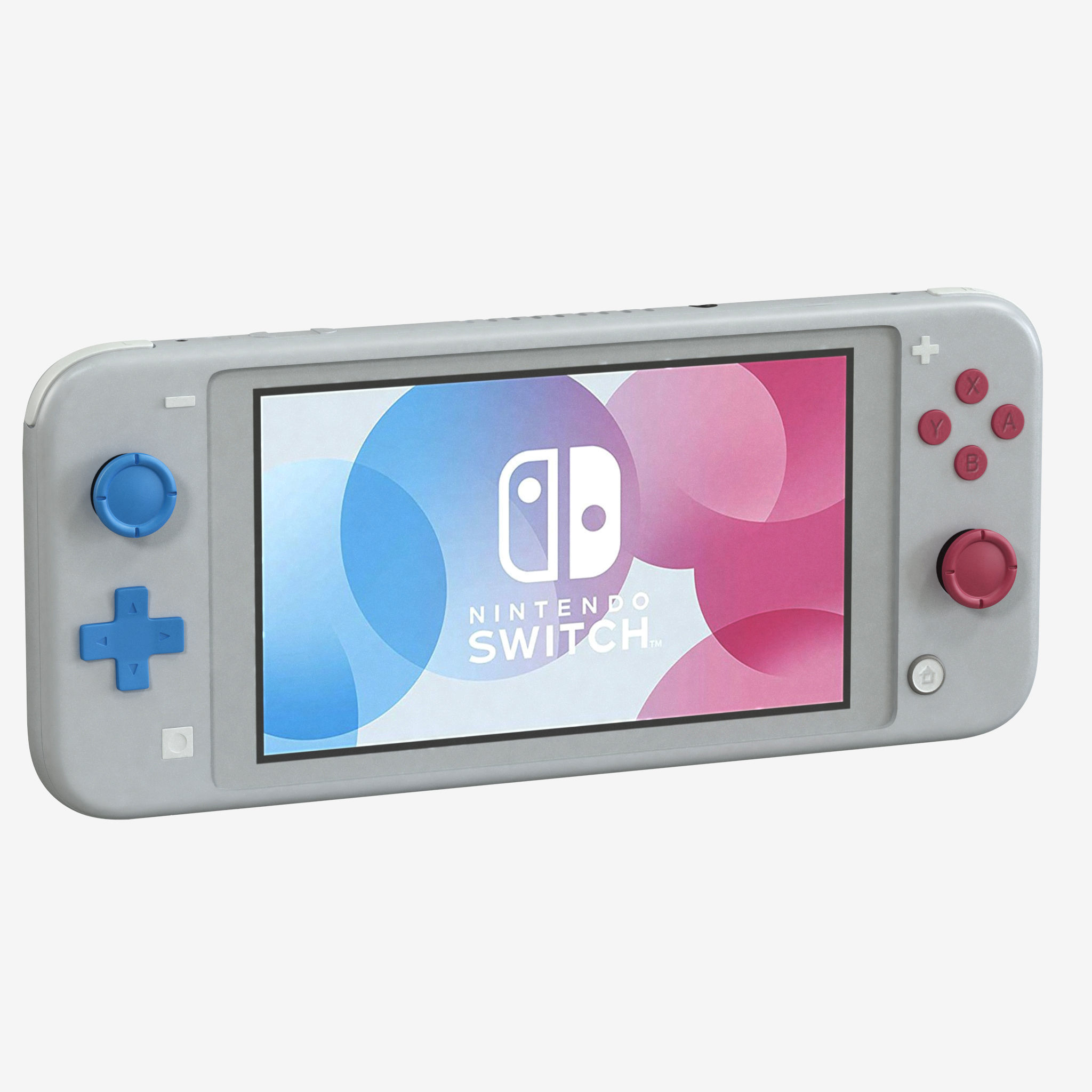 Nintendo Switch Lite Zacian and Zamazenta Edition 3D model_18