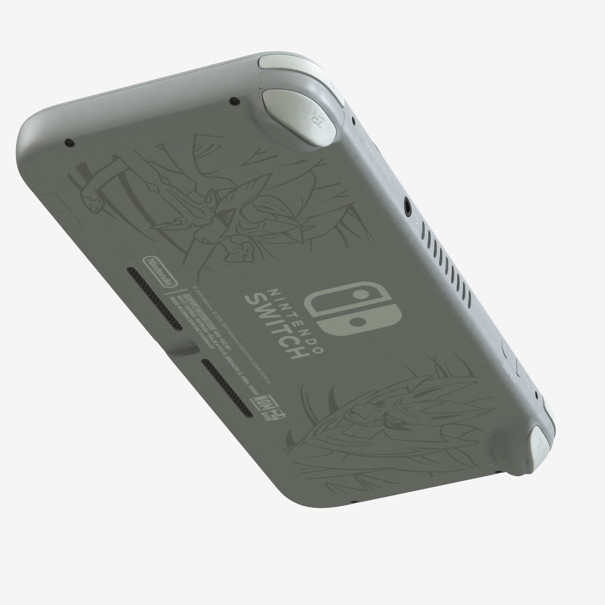 Nintendo Switch Lite Zacian and Zamazenta Edition 3D model_24