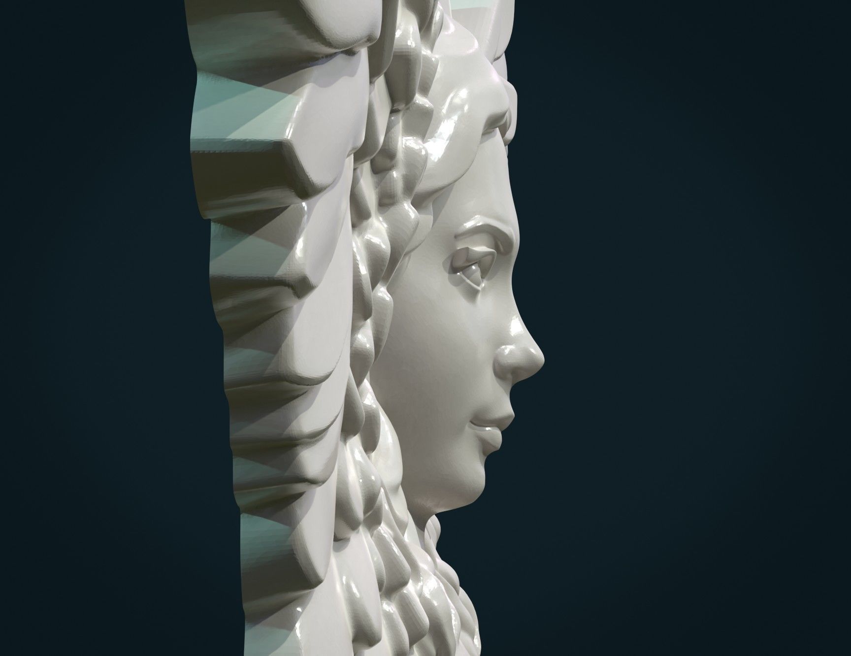 Angel Relief 3D print model_6