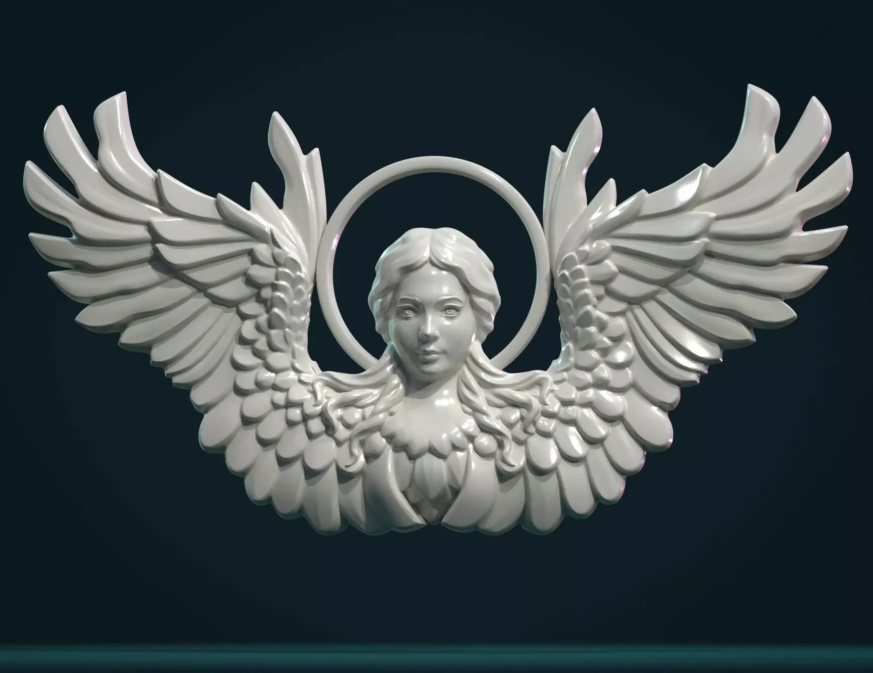 Angel Relief 3D print model_0