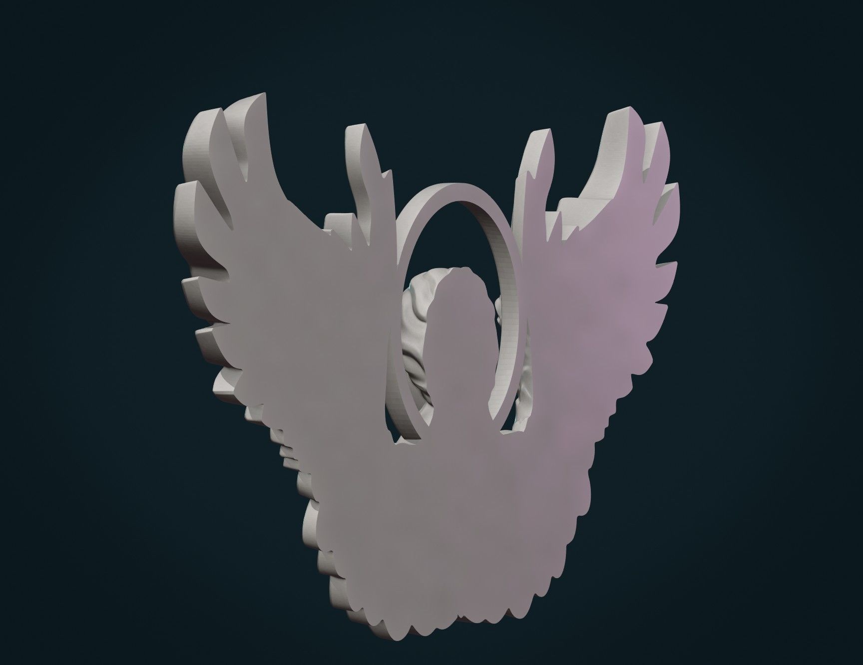 Angel Relief 3D print model_11