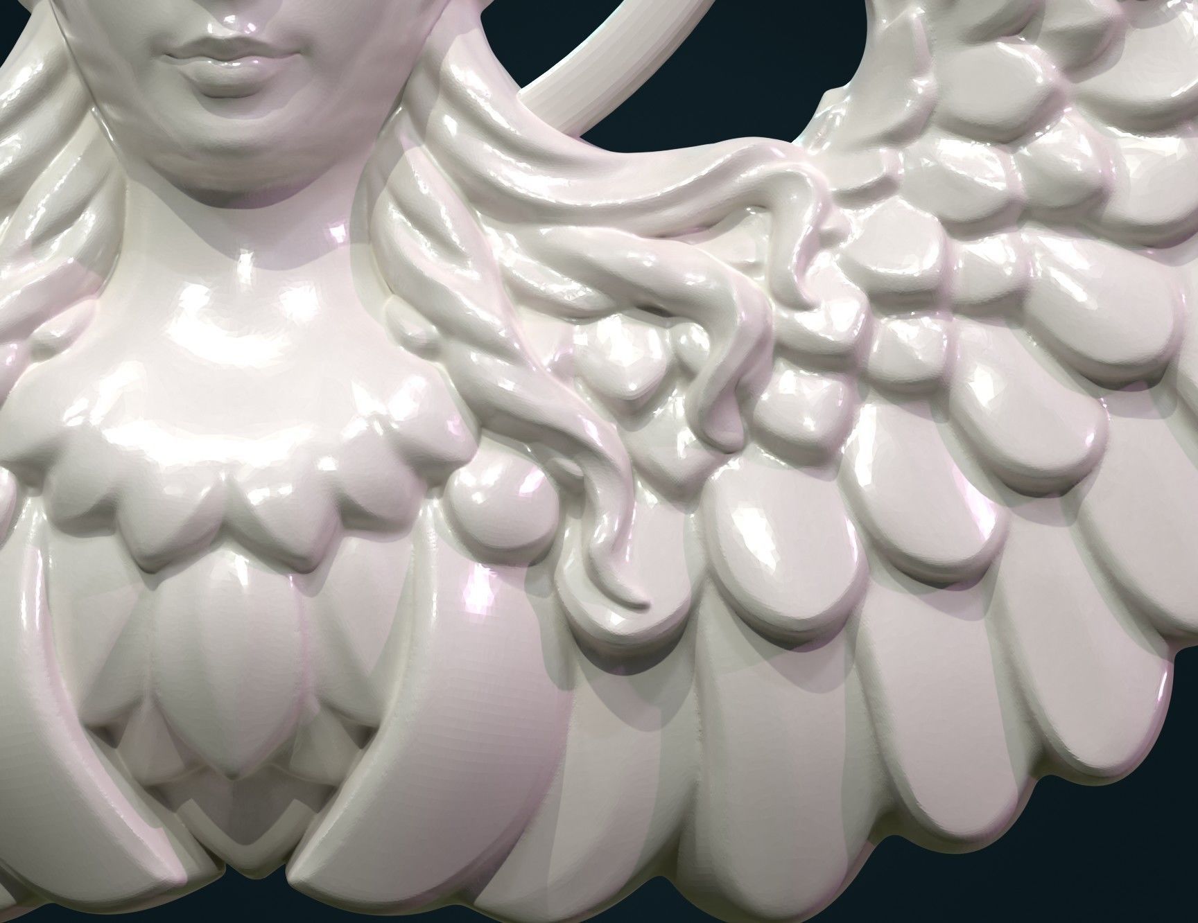 Angel Relief 3D print model_7