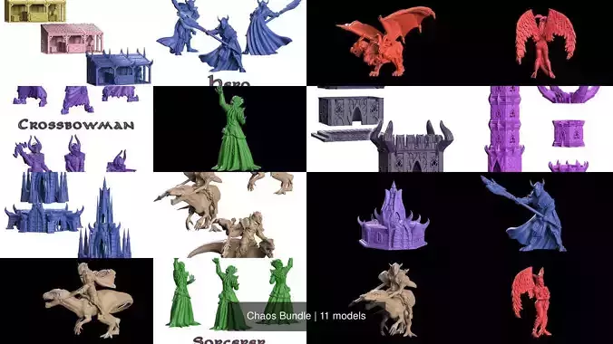 Chaos Bundle 3D Model Collection