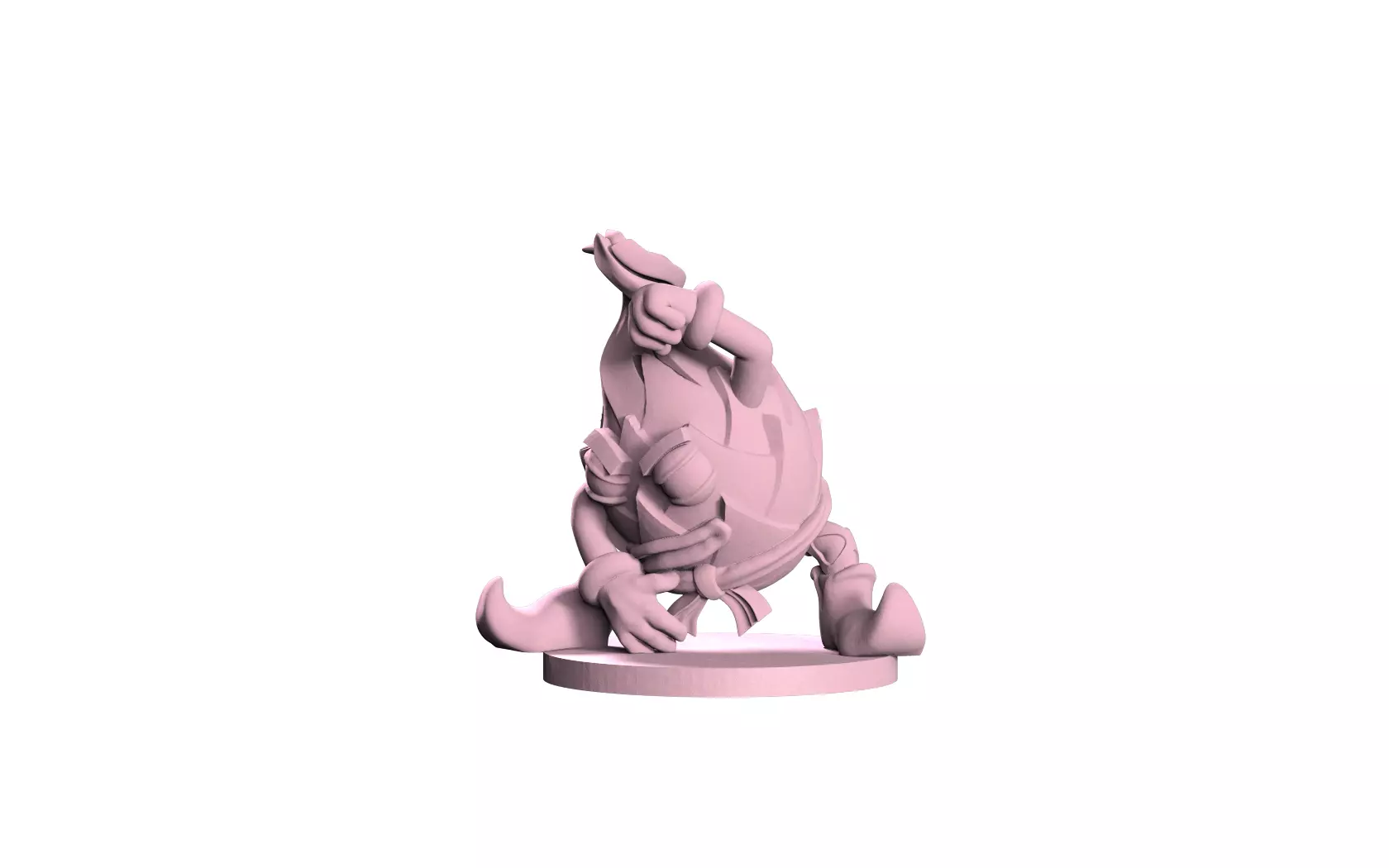 Dragon fruit Monk 3D print model_0