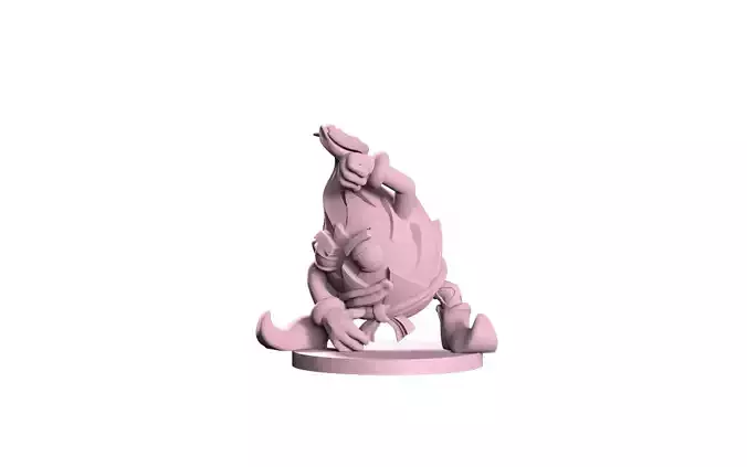 Dragon fruit Monk 3D print model