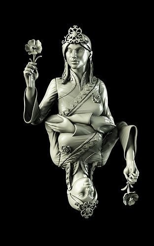 Mirrored Queen 3D print model