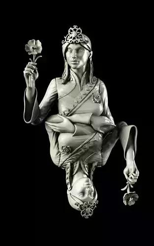 Mirrored Queen 3D print model