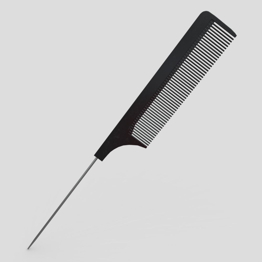 Pin Tail Comb Low-poly 3D model_2