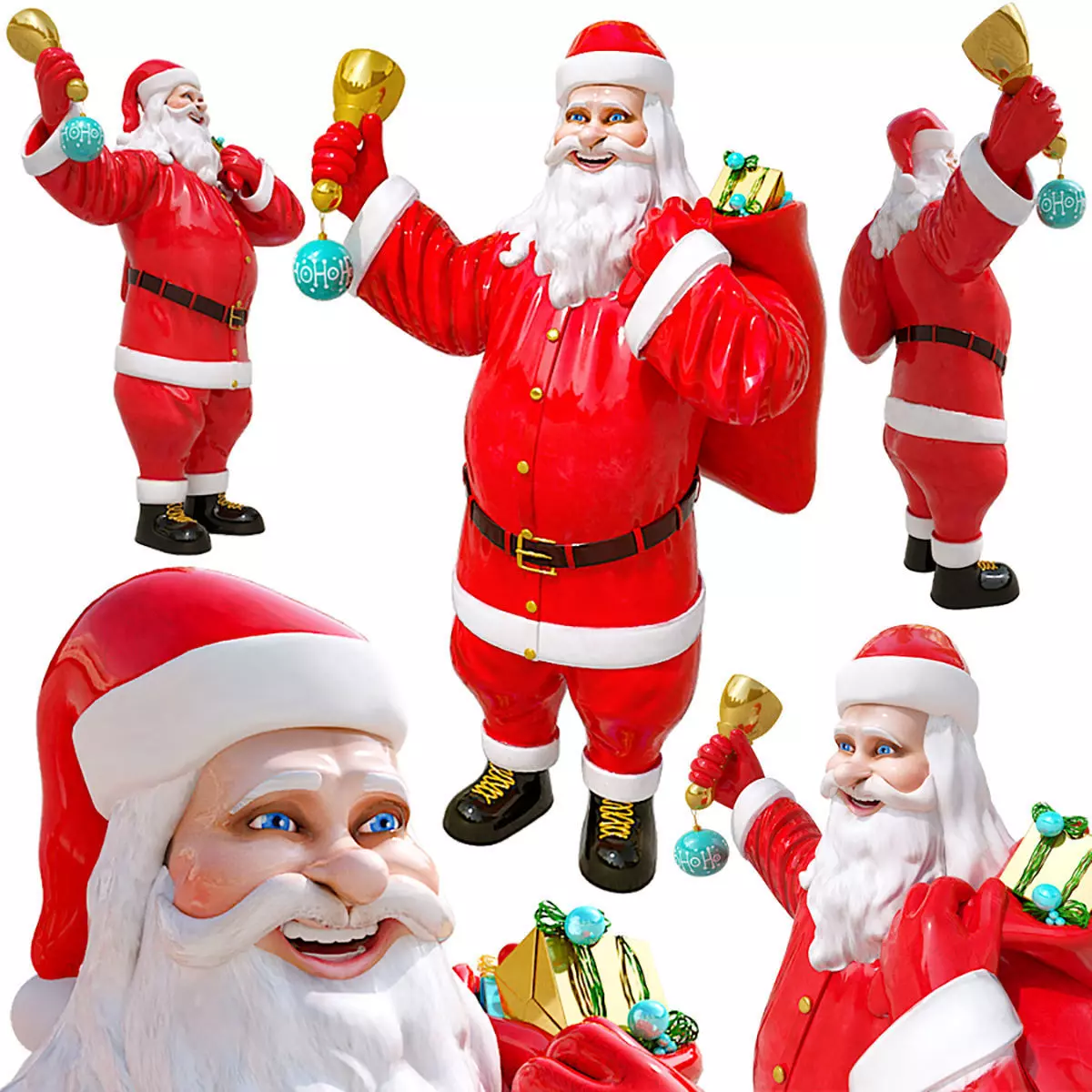 Santa Claus 3D model_0