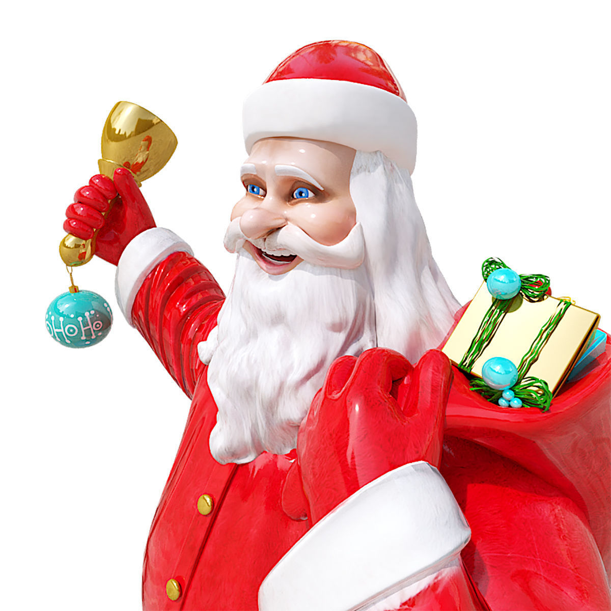 Santa Claus 3D model_2