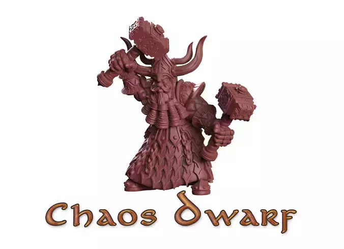 Chaos dwarf  3D print model