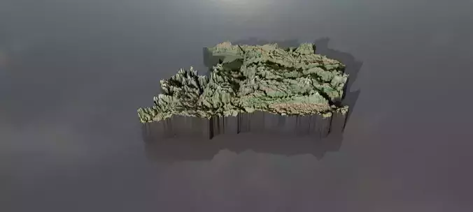 High-resolution heightmaps and geometry for Montenegro