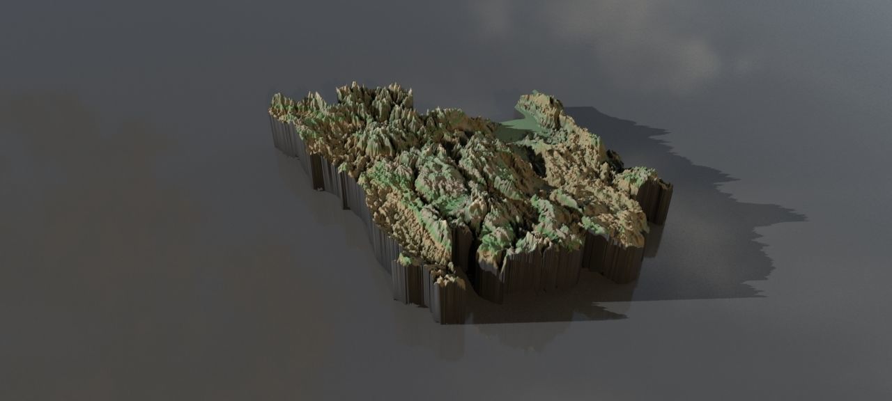 High-resolution heightmaps and geometry for Montenegro Texture_2