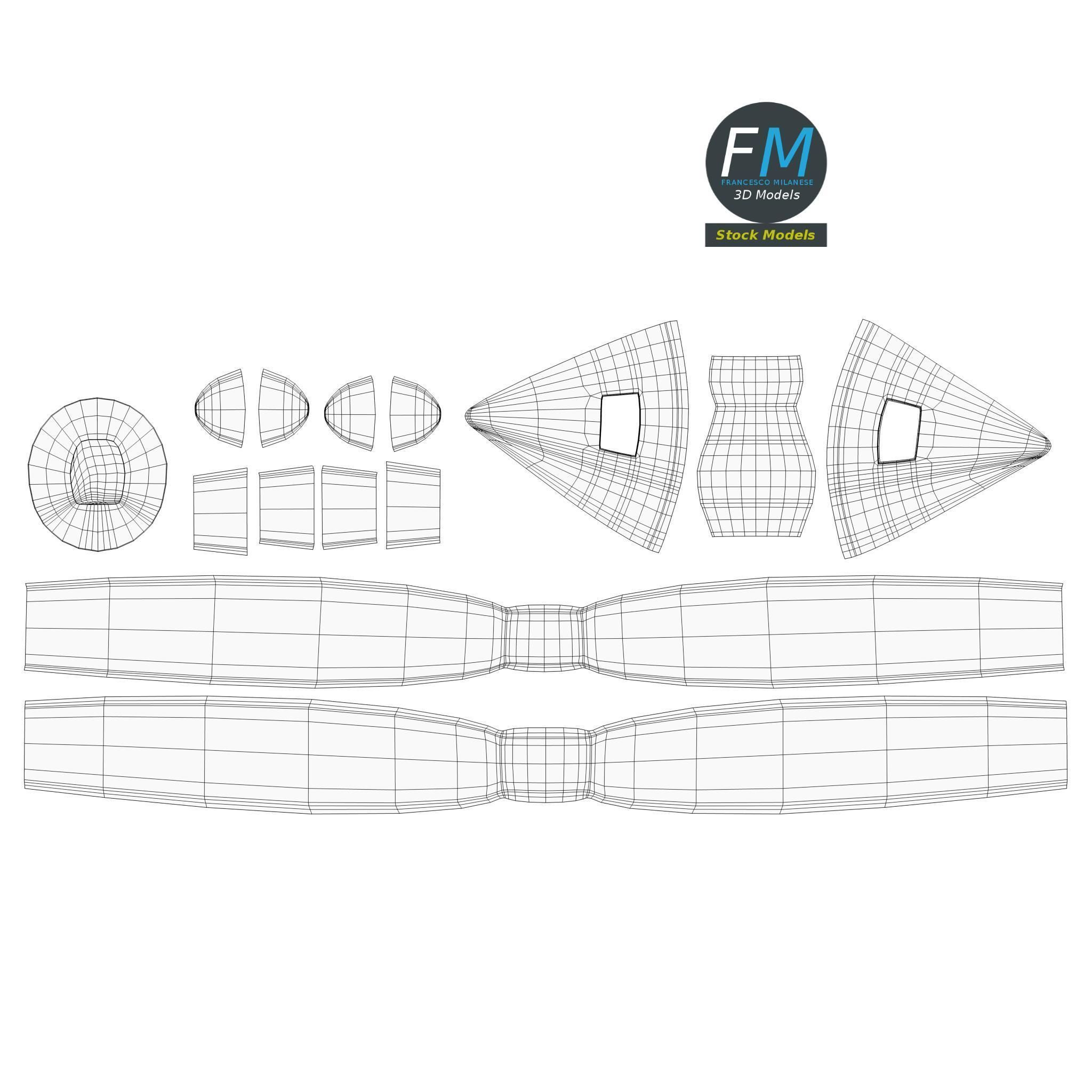 Toy personal use airplane 3D model_13