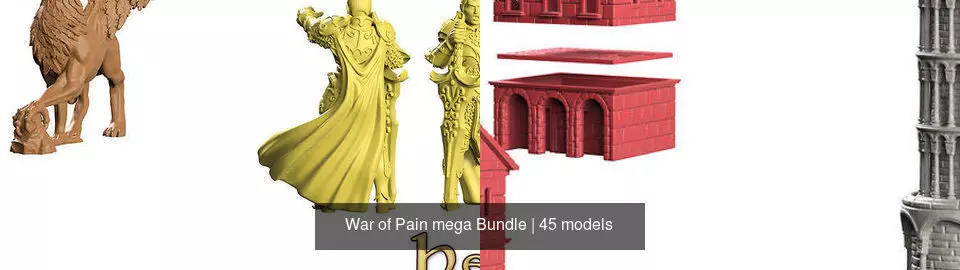 War of Pain mega Bundle 3D Model Collection_1