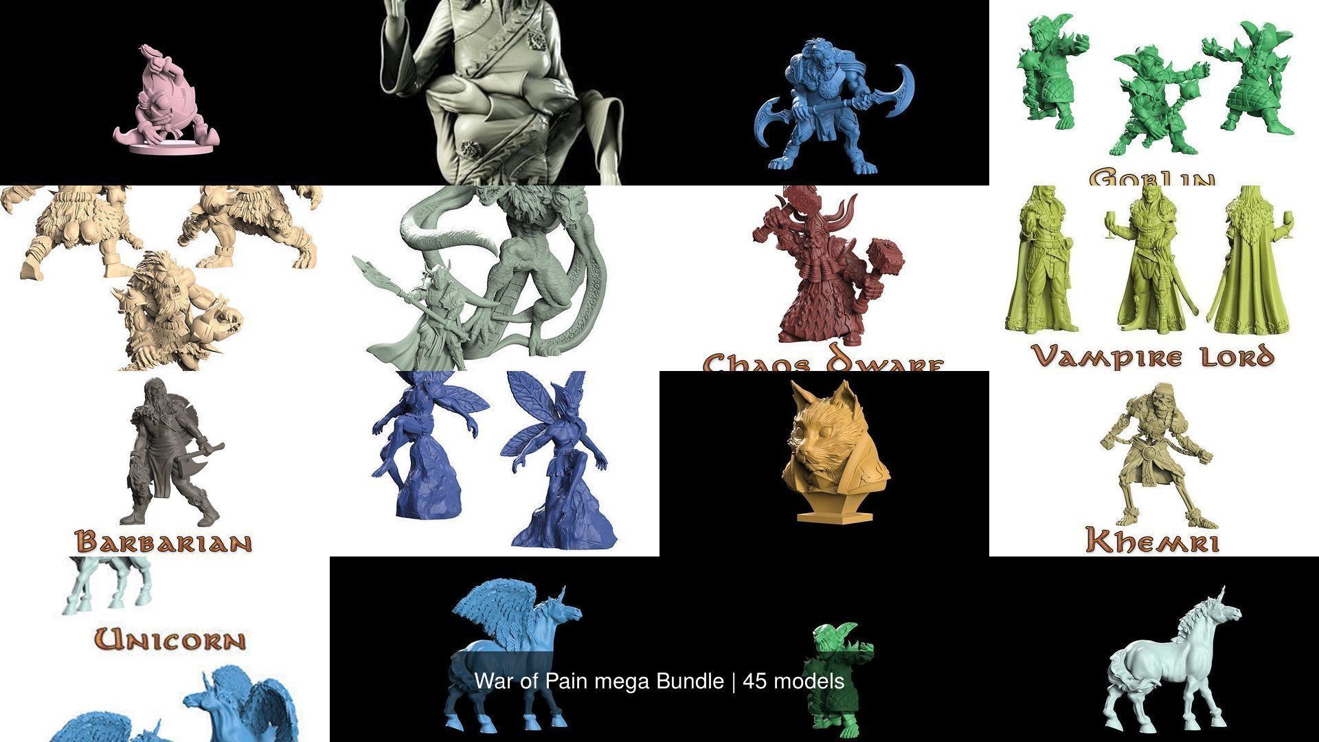 War of Pain mega Bundle 3D Model Collection_7