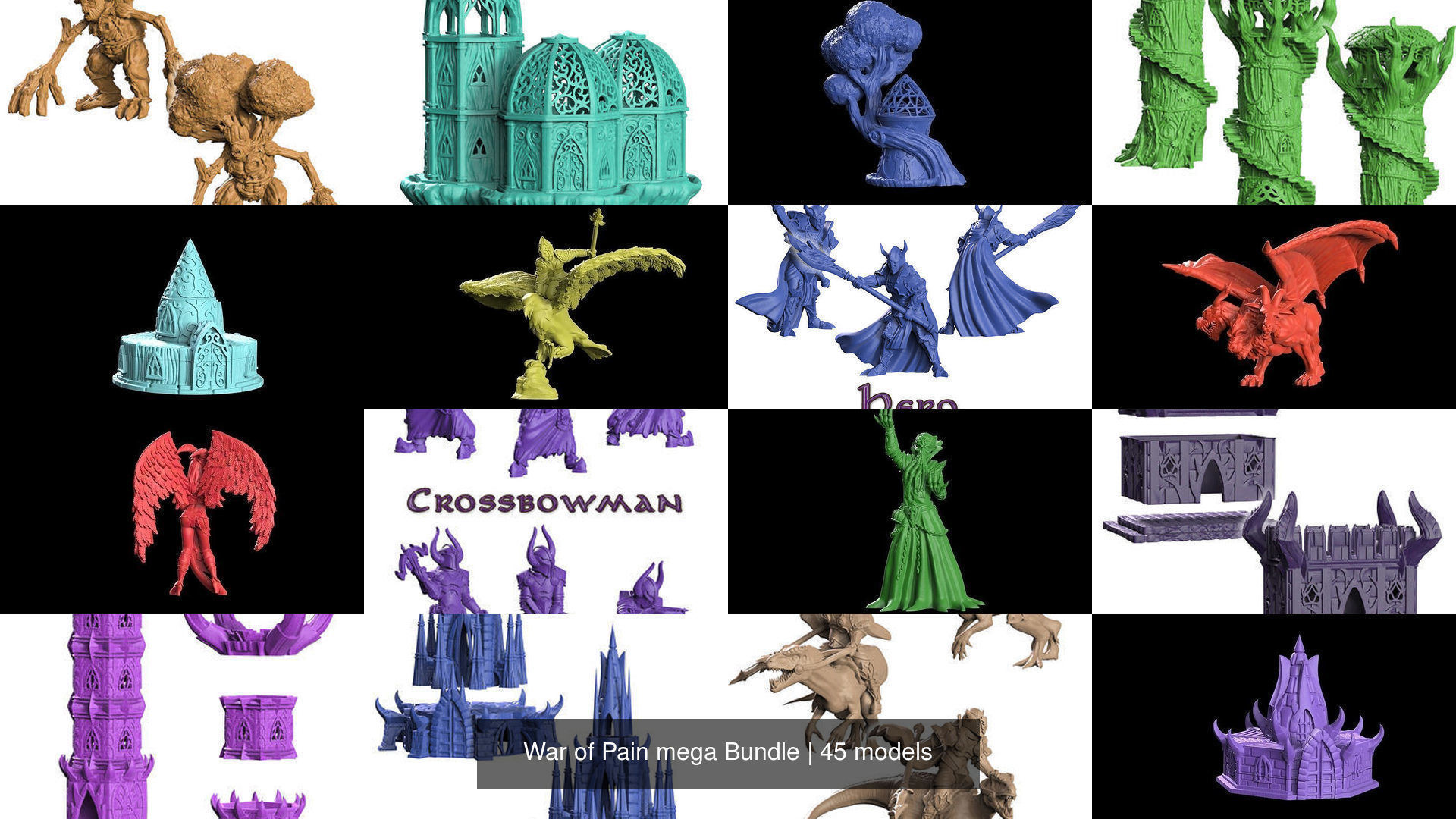 War of Pain mega Bundle 3D Model Collection_4