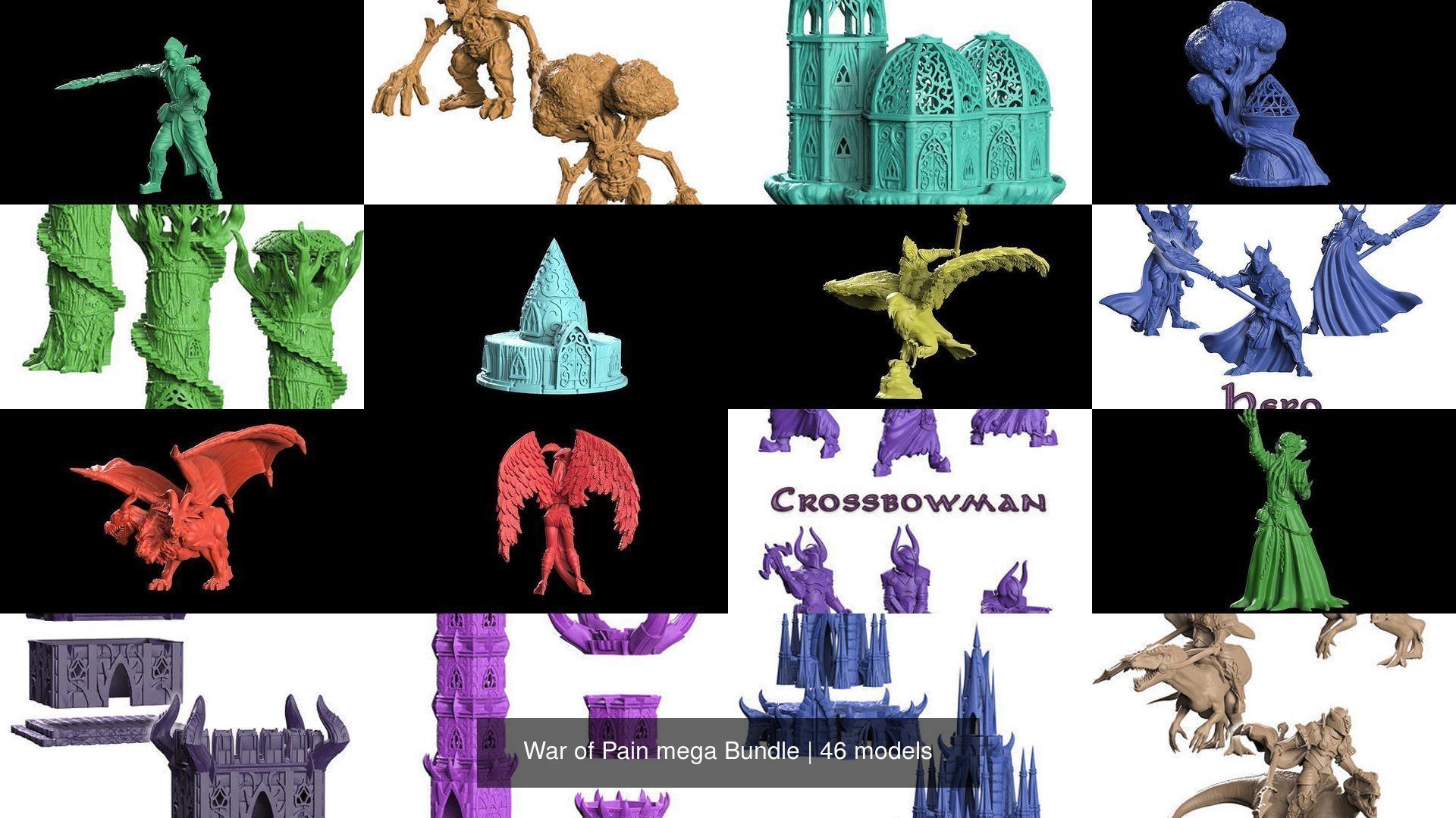 War of Pain mega Bundle 3D Model Collection_2