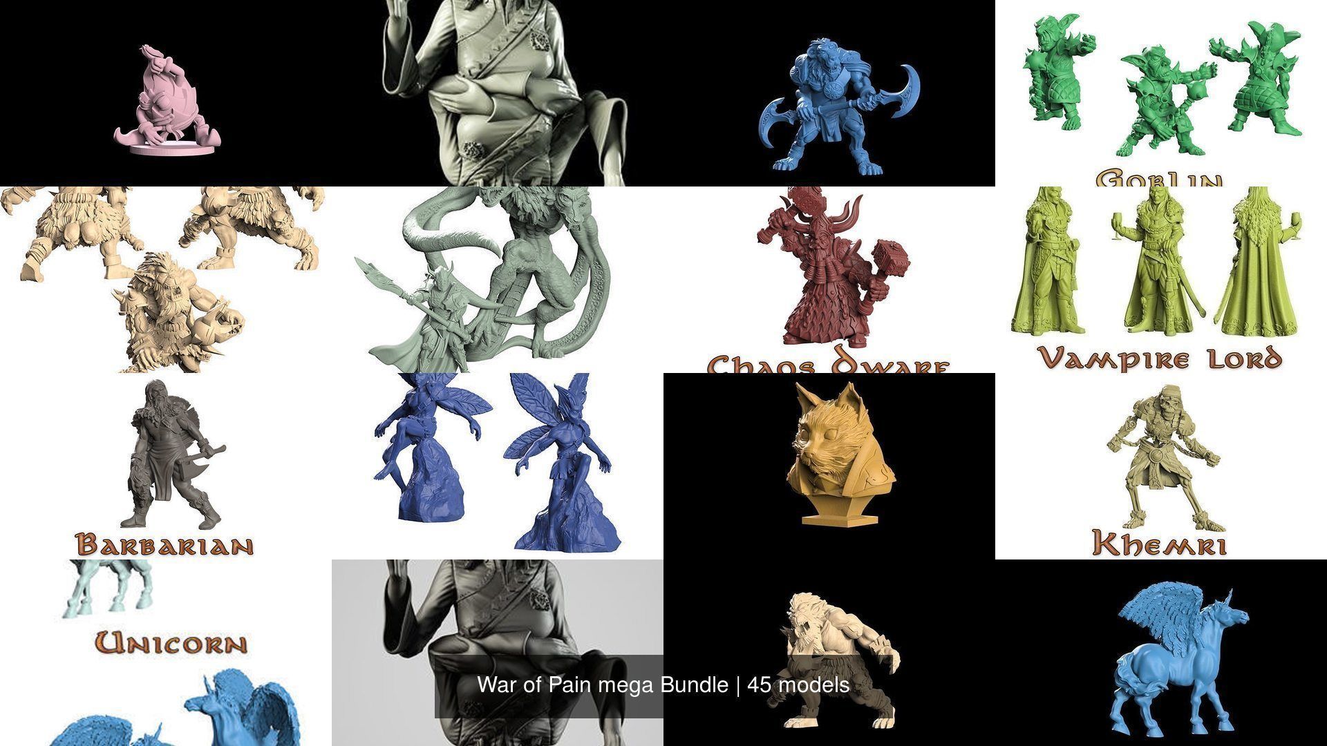 War of Pain mega Bundle 3D Model Collection_6