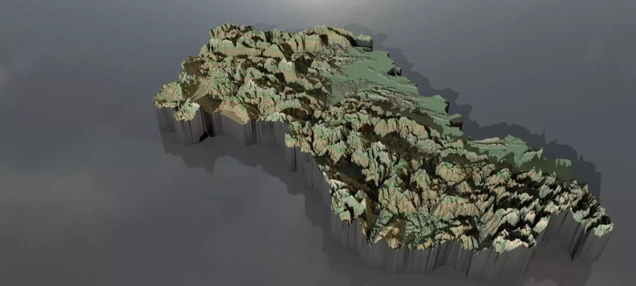 High resolution heightmaps and geometry for Albania Texture_0