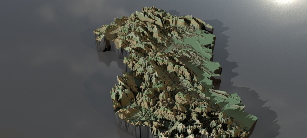 High resolution heightmaps and geometry for Albania Texture_1