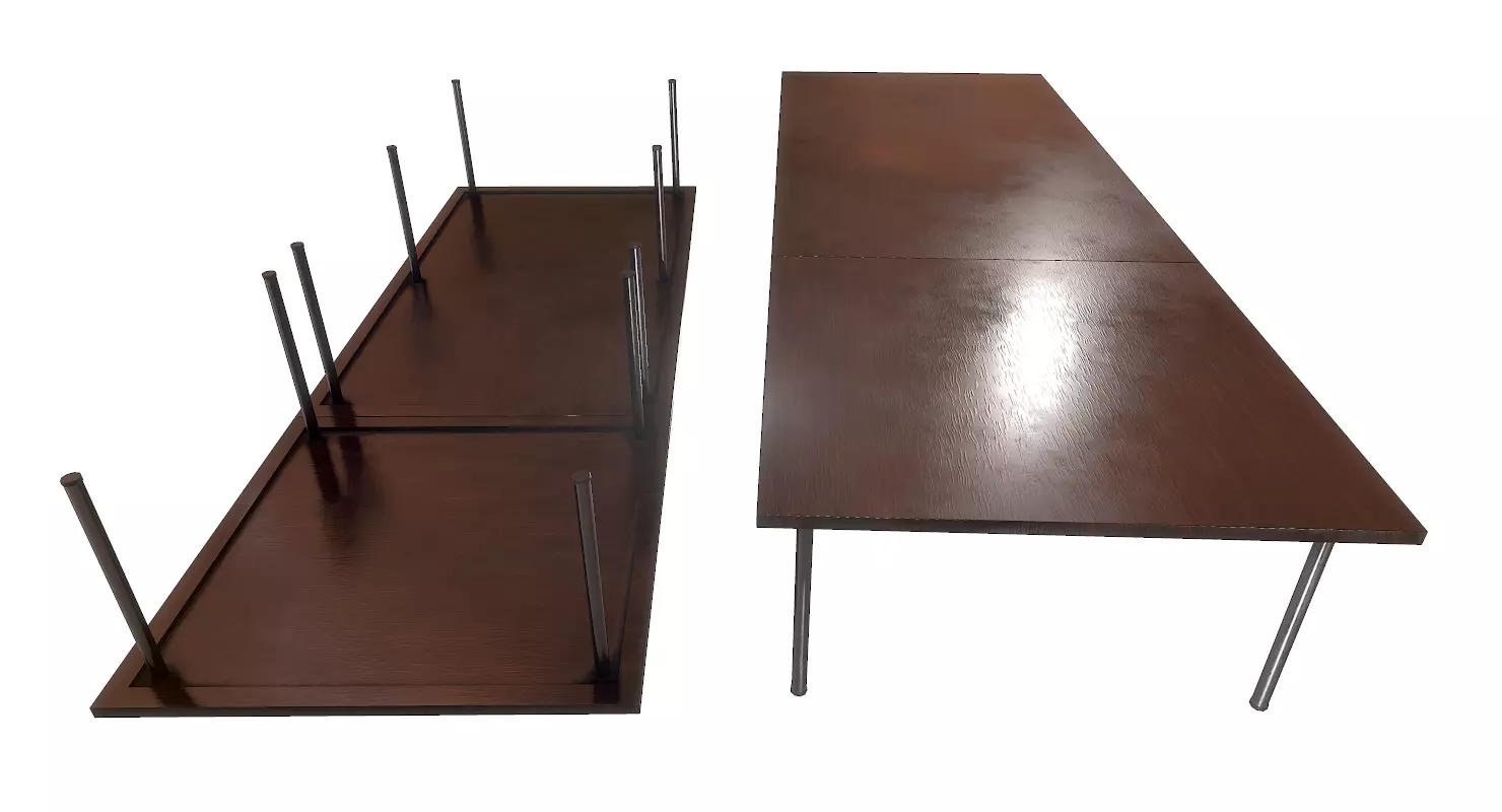 Low Poly Office Table Free low-poly 3D model