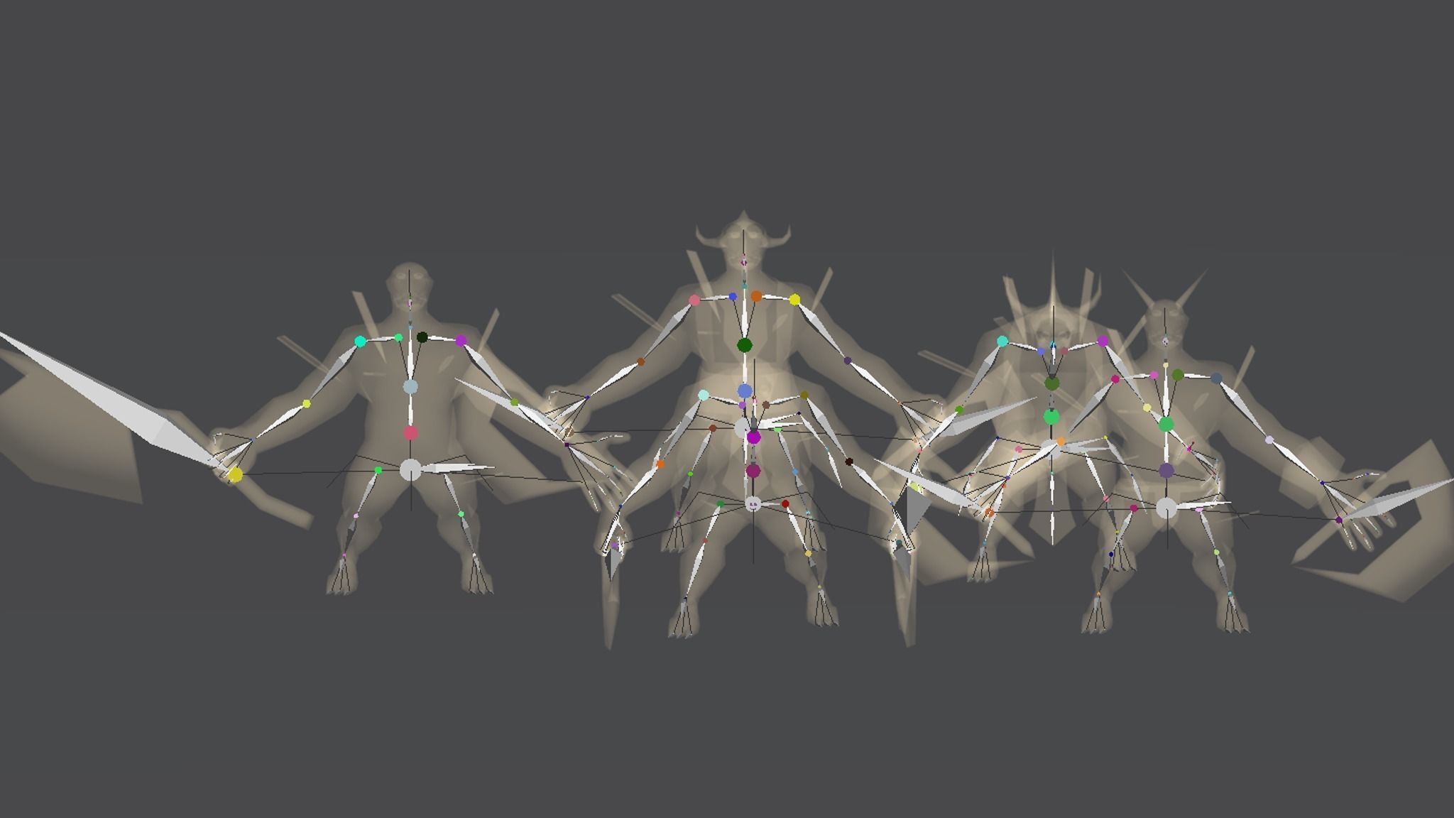 Demon slaughterers Low-poly 3D model_9