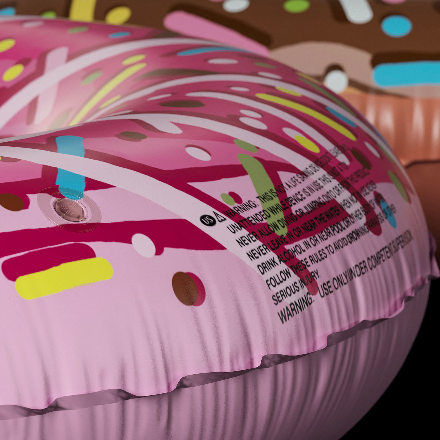 Inflatable Swimming Ring Donut Intex 3D model_3