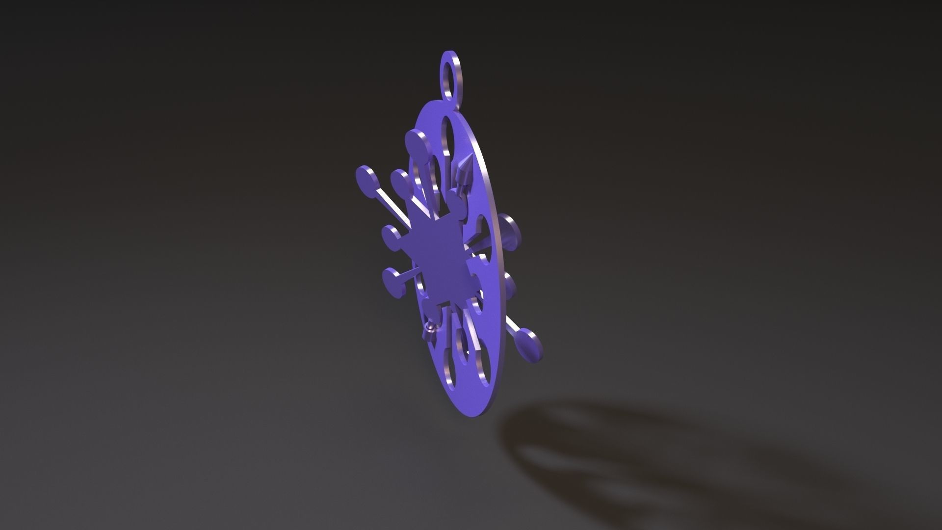 Christmas toy snowflake 3D print model_2