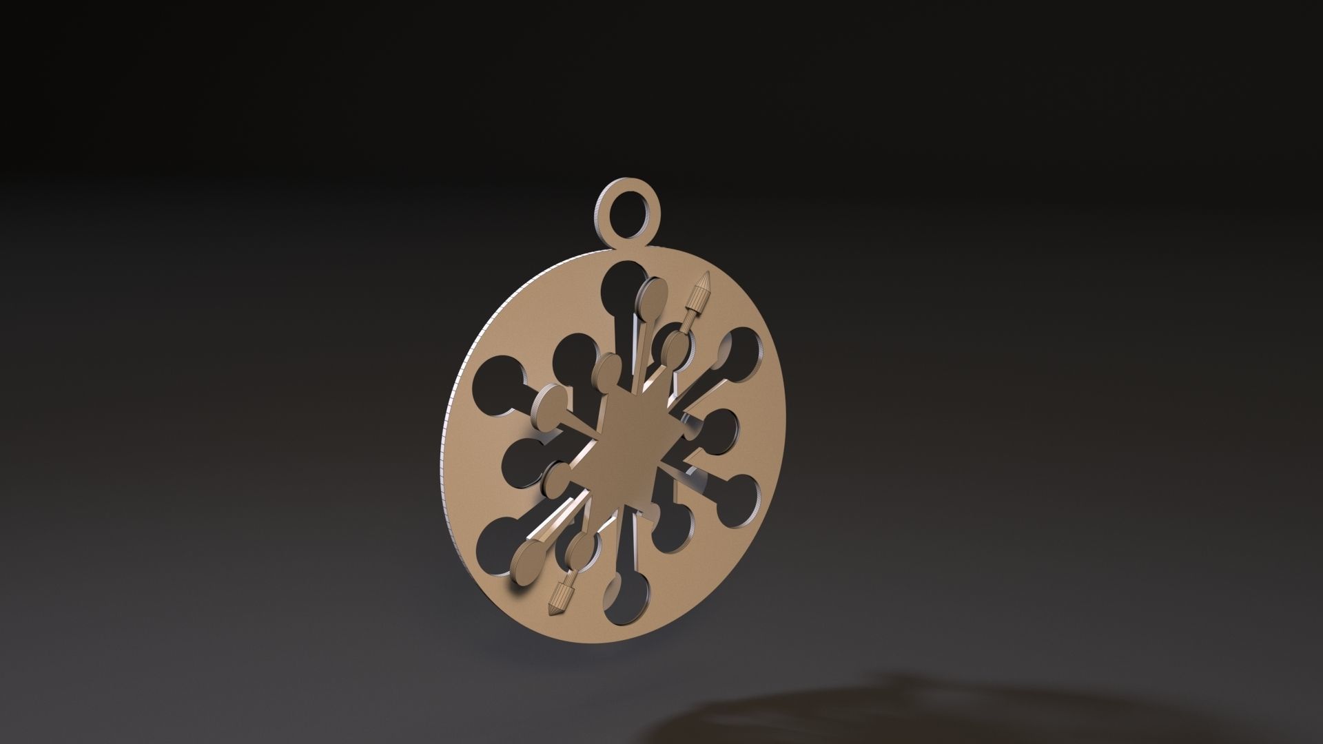 Christmas toy snowflake 3D print model_6