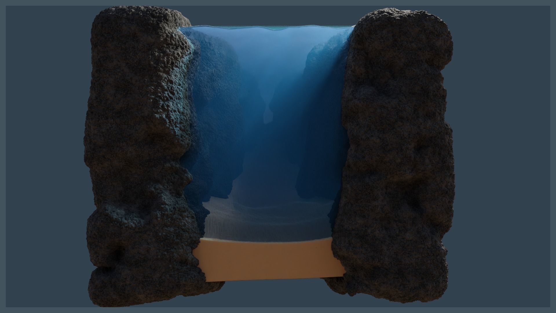 Ocean Trench Environment 3D model_11