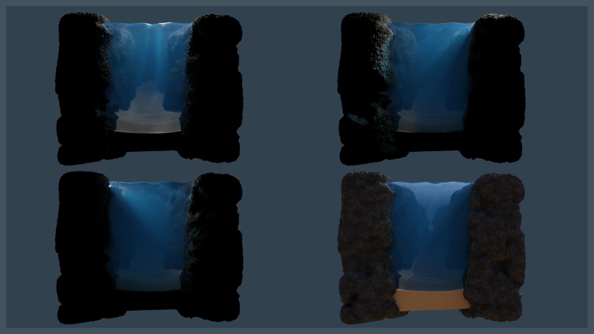 Ocean Trench Environment 3D model_8
