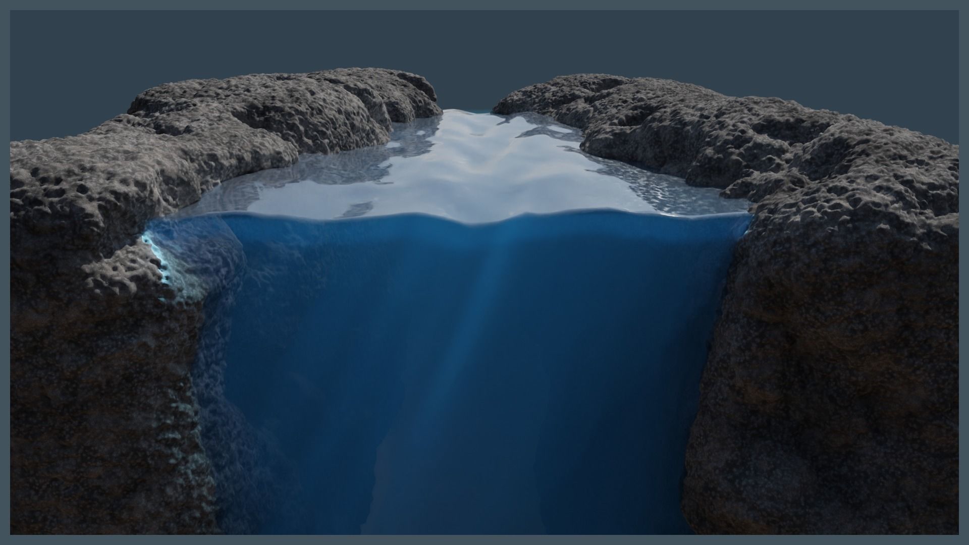 Ocean Trench Environment 3D model_7