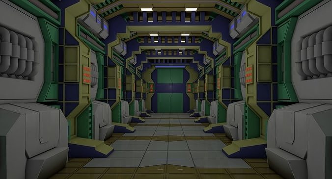 Sci Fi Corridor  3D model