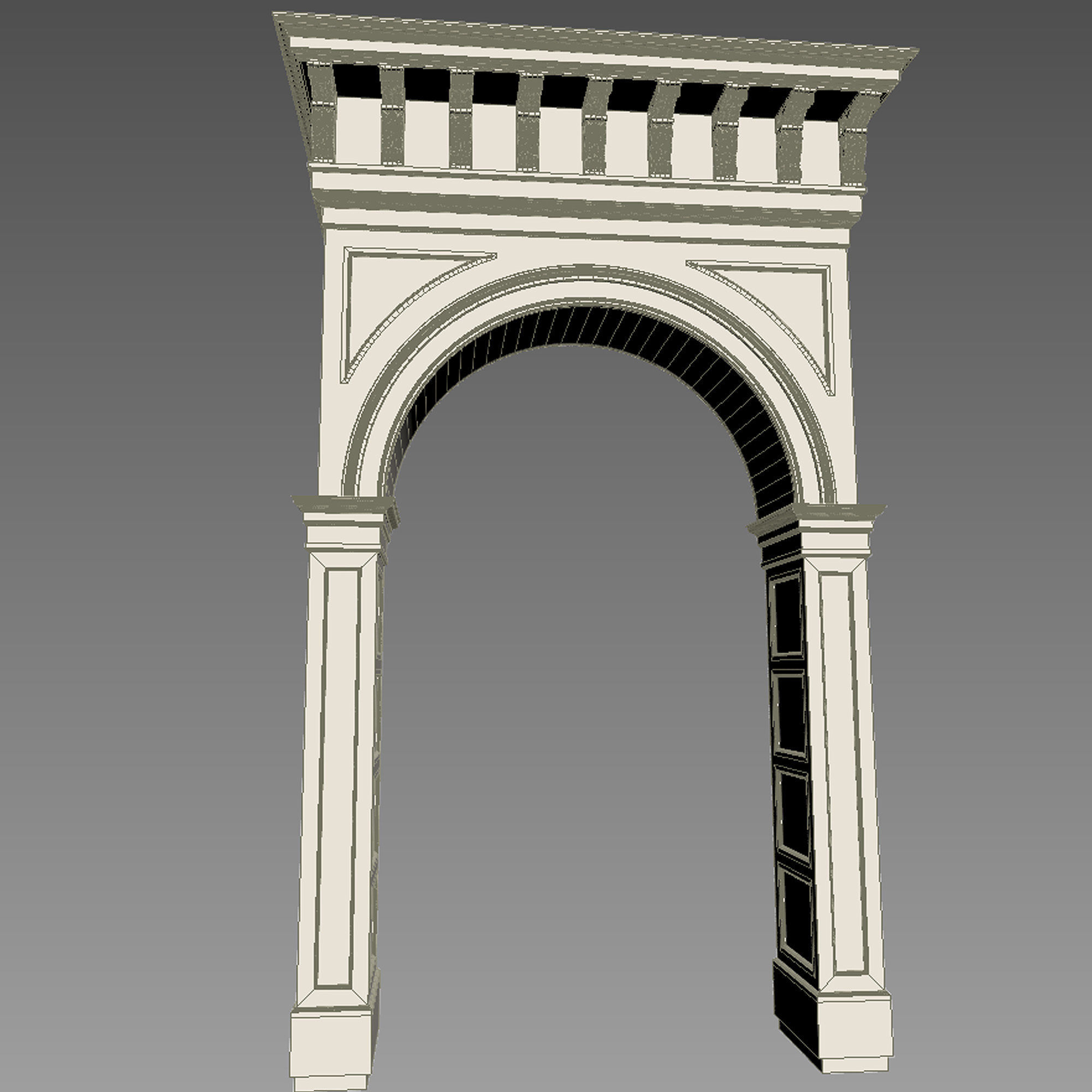 classic arch 3D model_3
