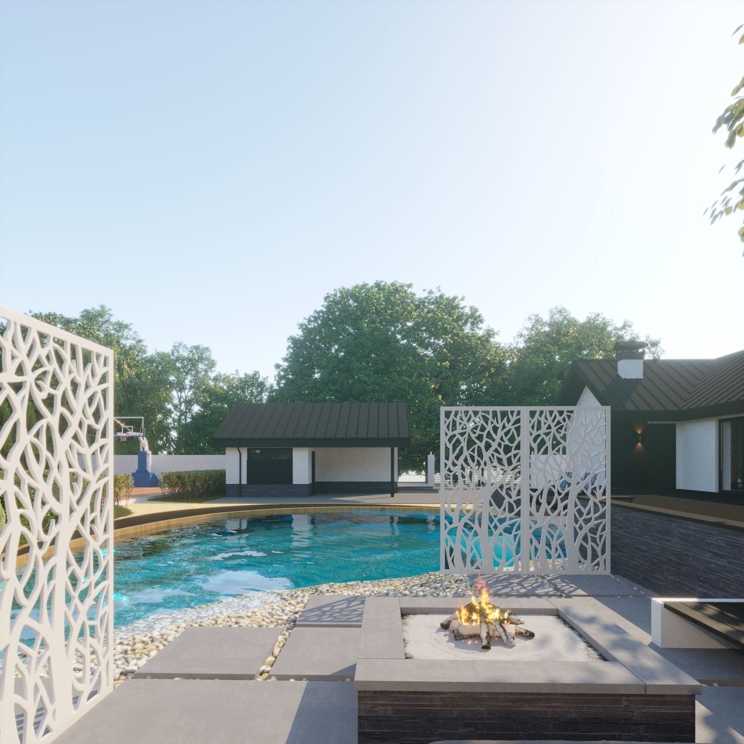 Panel cutting machine CNC router in wood 3D model_2