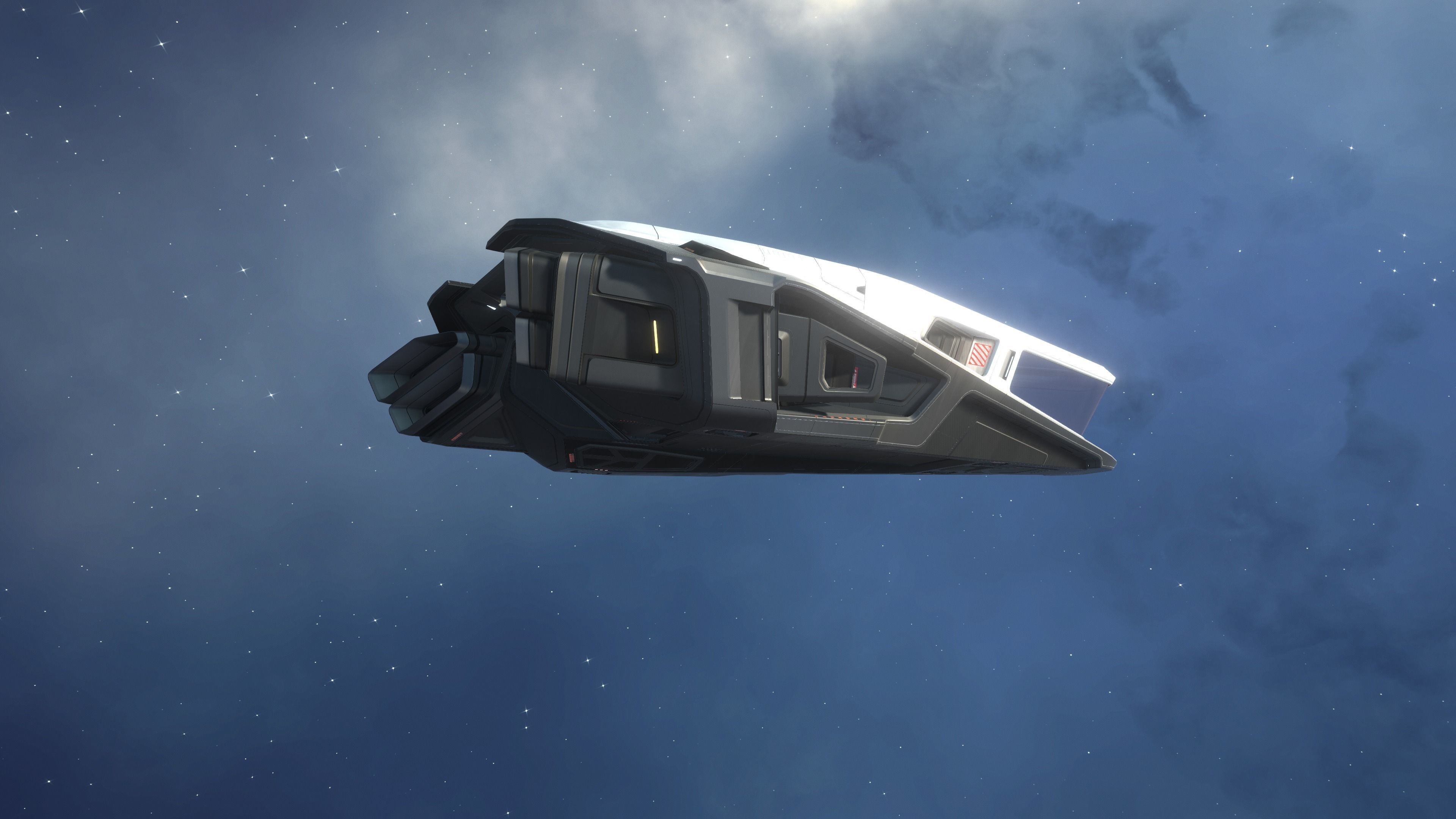 Phobos - Spaceship with Interior Low-poly 3D model_16