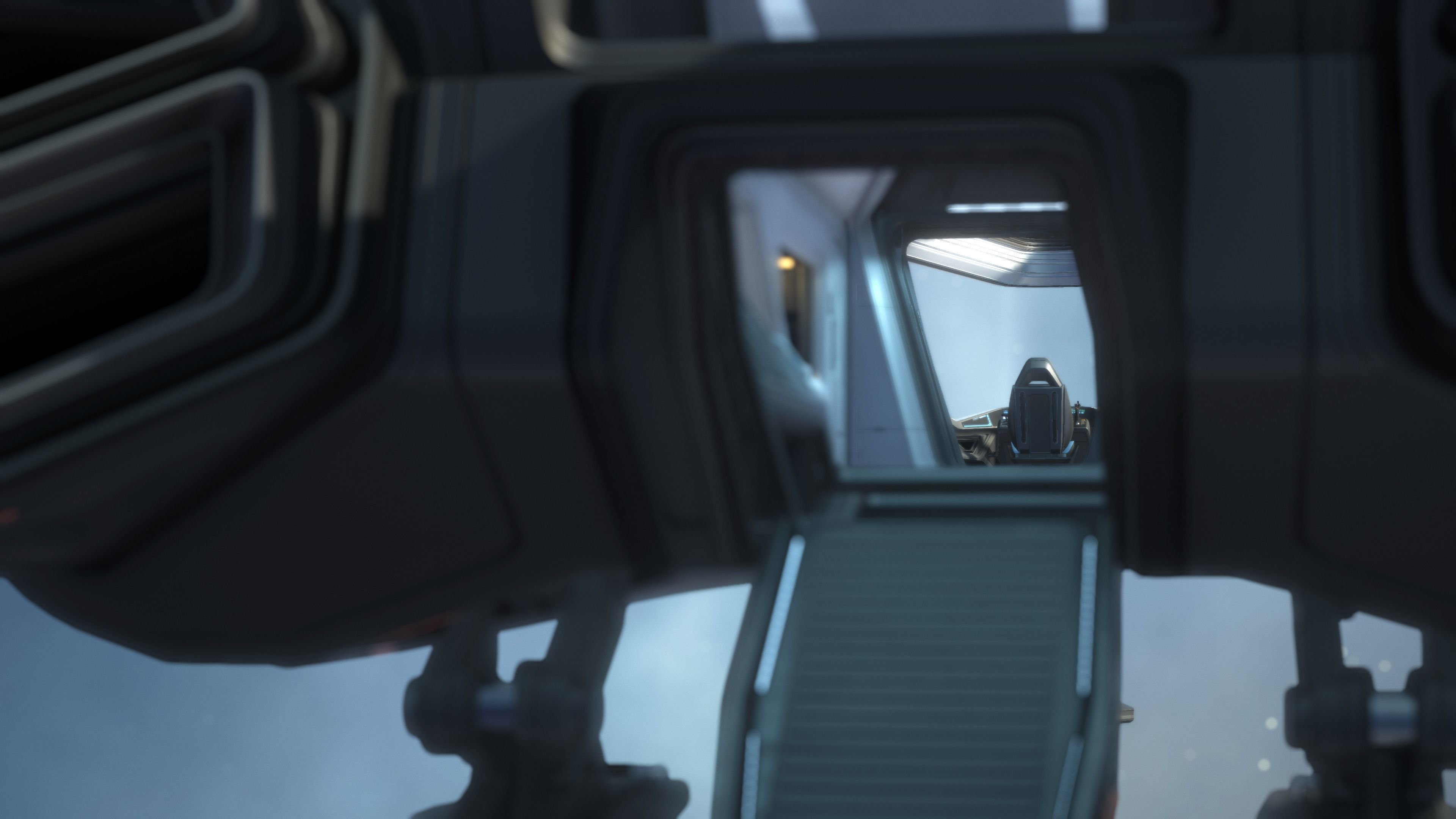 Phobos - Spaceship with Interior Low-poly 3D model_17