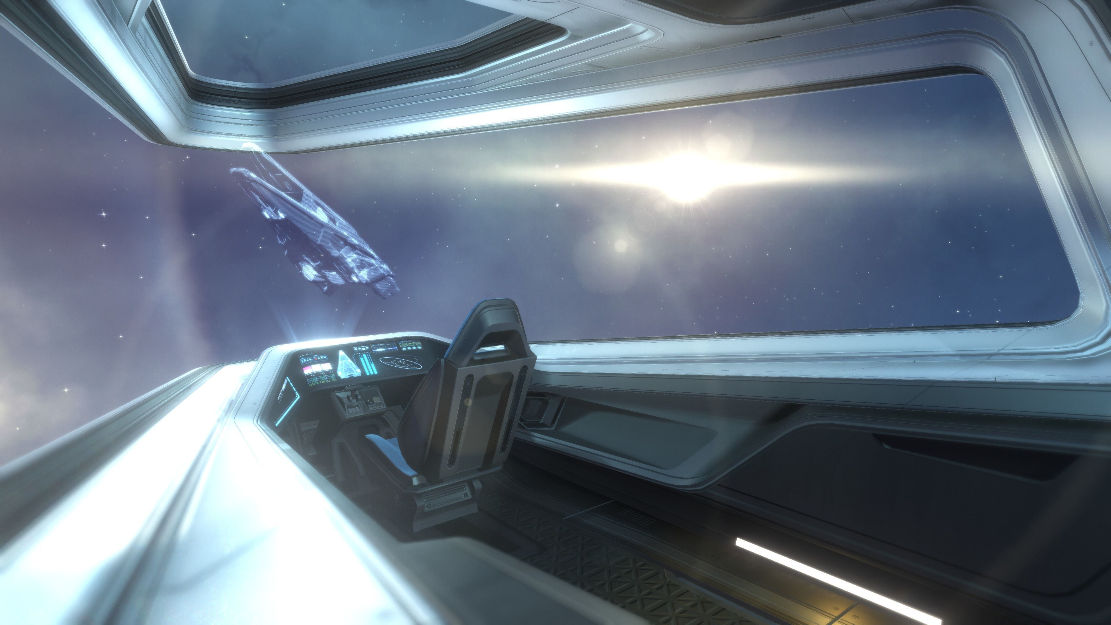 Phobos - Spaceship with Interior Low-poly 3D model_24