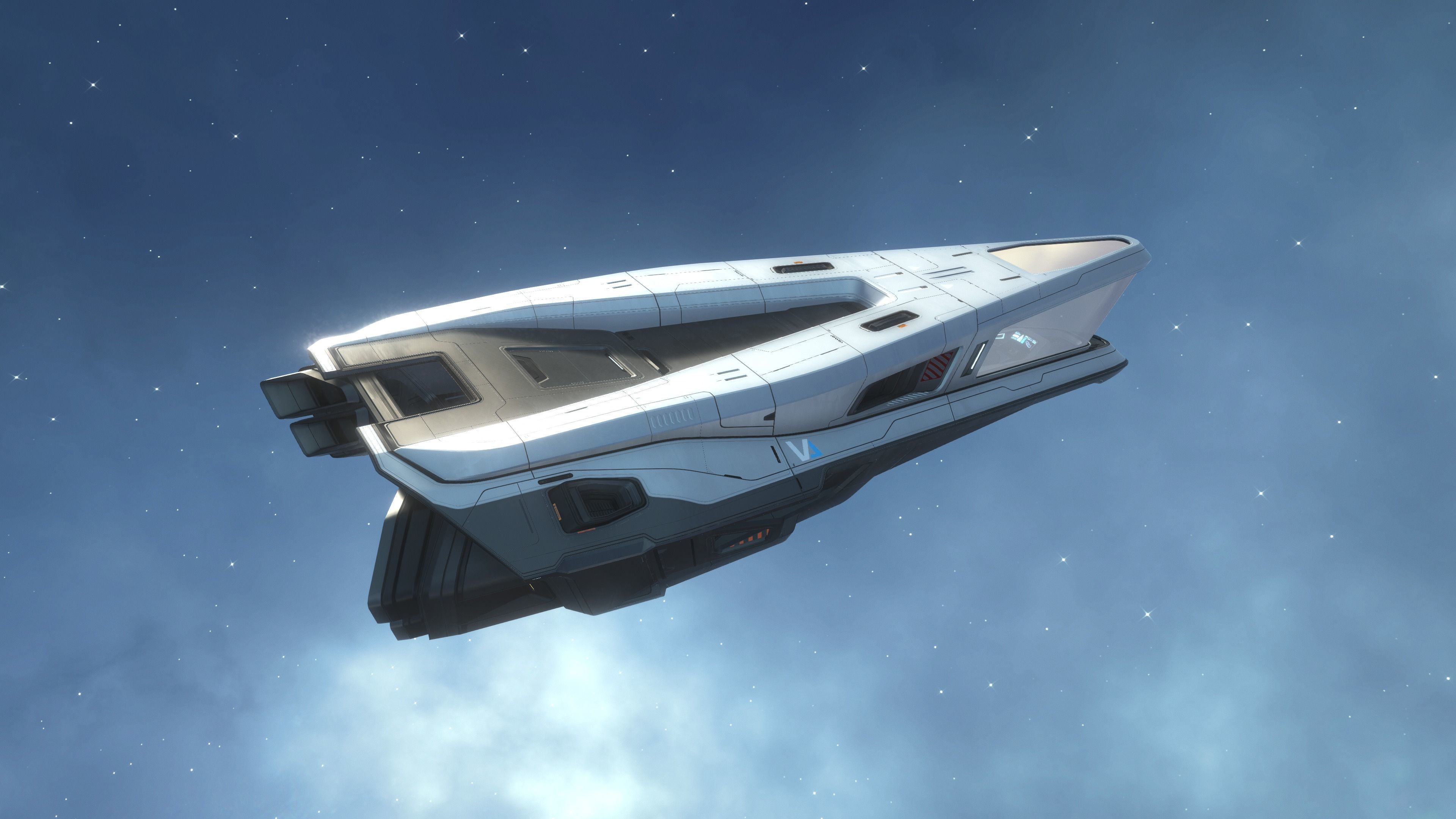 Phobos - Spaceship with Interior Low-poly 3D model_13