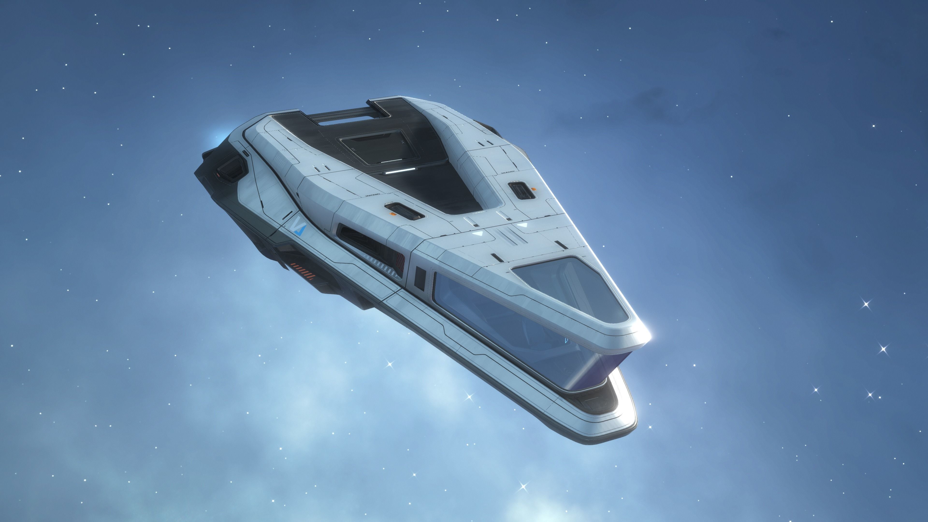 Phobos - Spaceship with Interior Low-poly 3D model_3