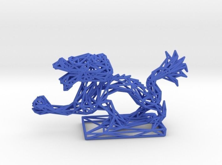 Dragon With Icosahedron 3D print model_41
